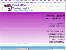 Tablet Screenshot of preventalitter.org